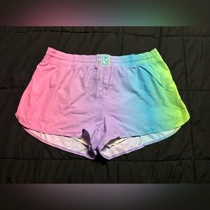 Rebel Athletic Pastel Rainbow Shorts